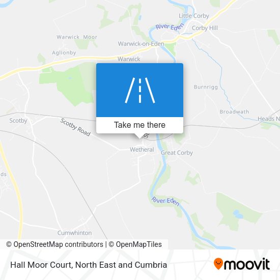 Hall Moor Court map