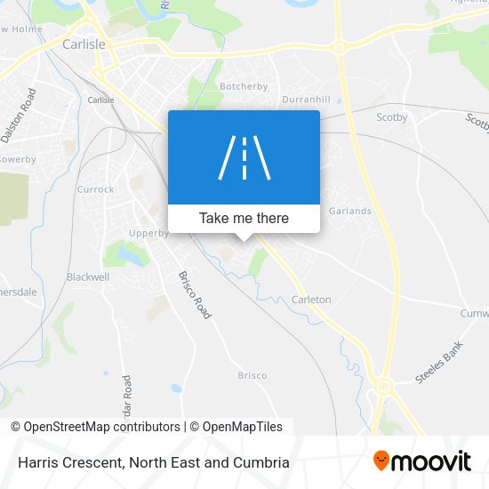 Harris Crescent map