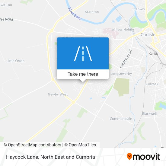 Haycock Lane map