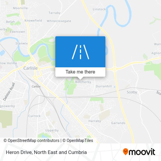 Heron Drive map