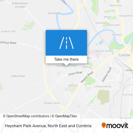 Heysham Park Avenue map