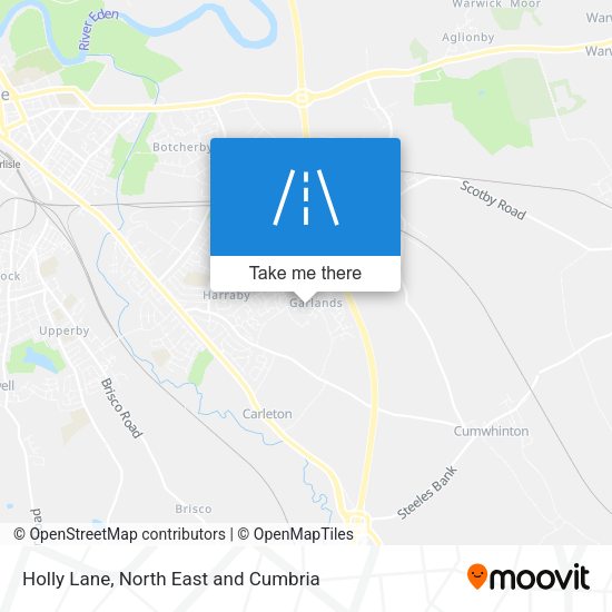Holly Lane map