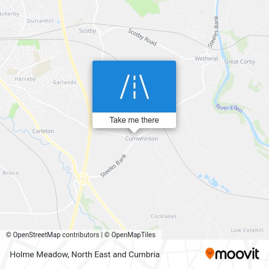 Holme Meadow map