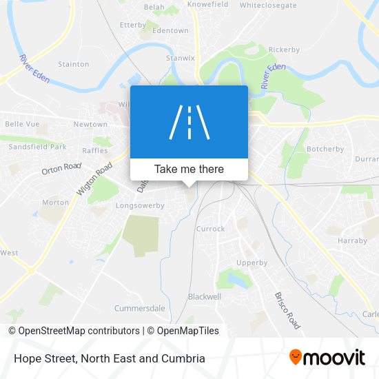Hope Street map
