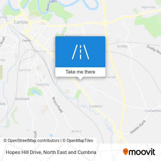 Hopes Hill Drive map