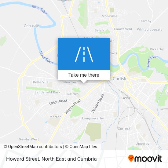 Howard Street map