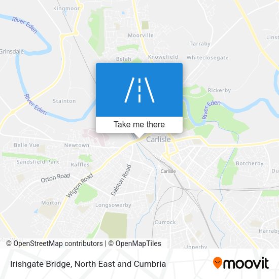 Irishgate Bridge map