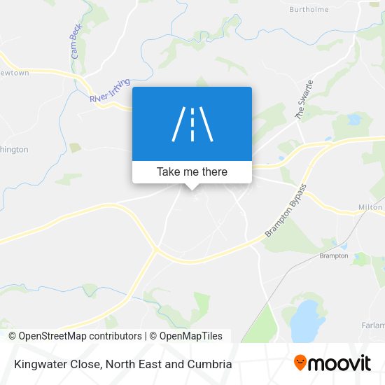 Kingwater Close map