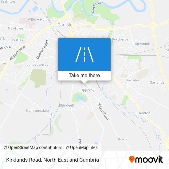 Kirklands Road map