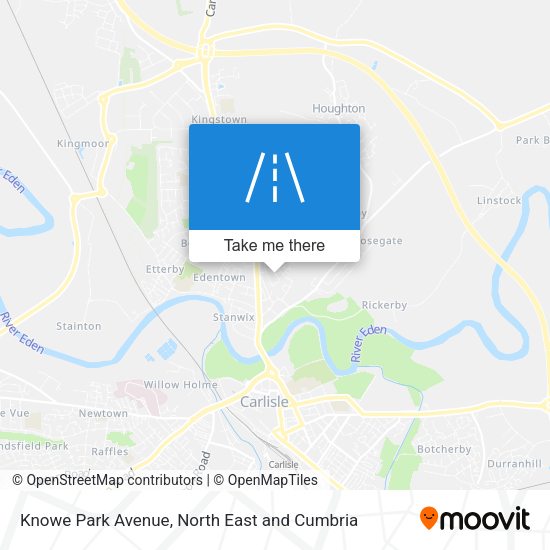Knowe Park Avenue map