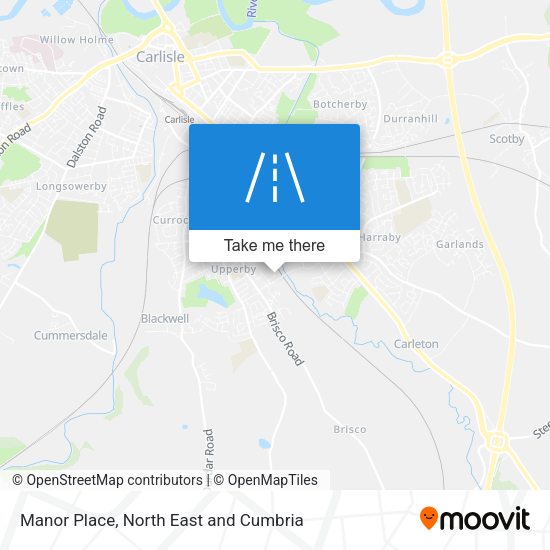 Manor Place map