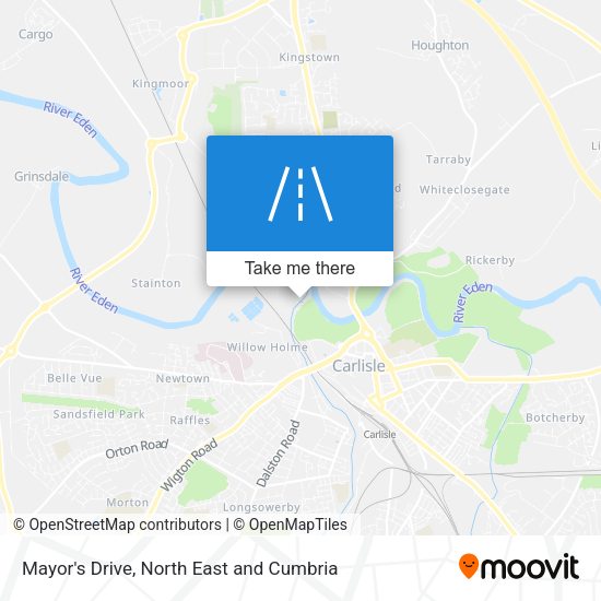 Mayor's Drive map