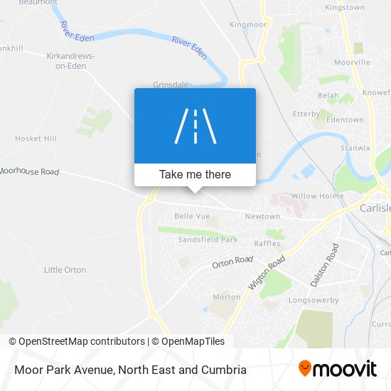 Moor Park Avenue map