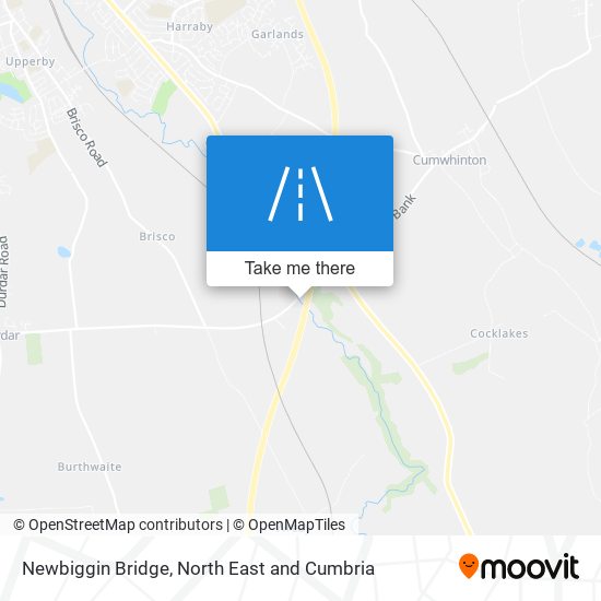 Newbiggin Bridge map