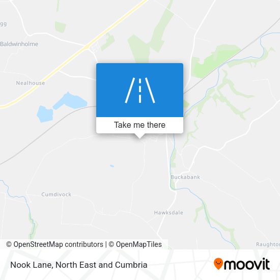 Nook Lane map