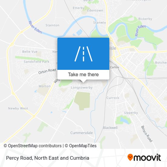 Percy Road map