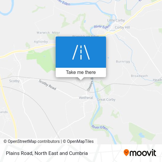 Plains Road map
