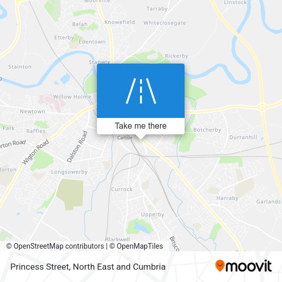 Princess Street map
