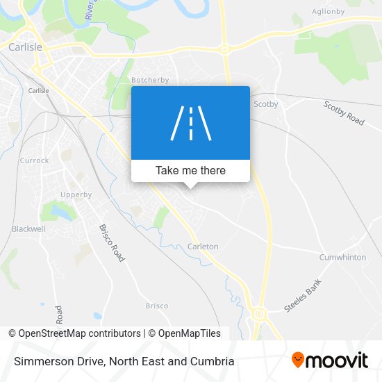 Simmerson Drive map