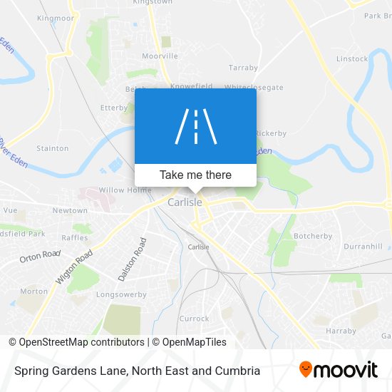 Spring Gardens Lane map