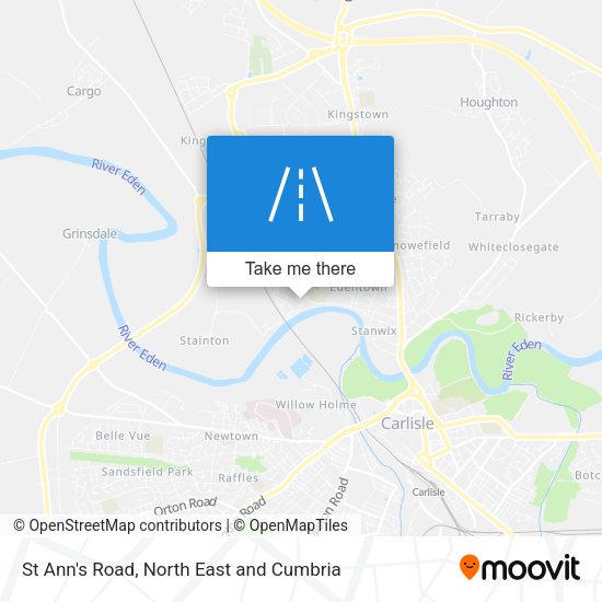 St Ann's Road map