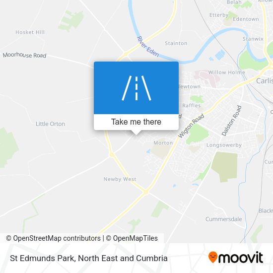 St Edmunds Park map
