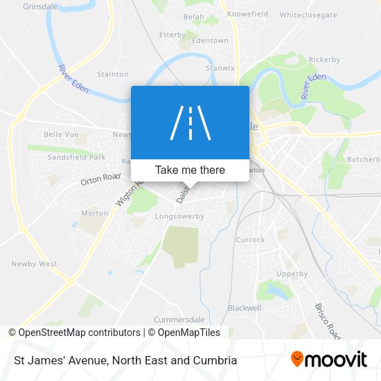 St James' Avenue map