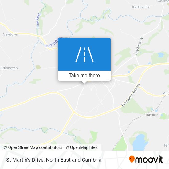 St Martin's Drive map