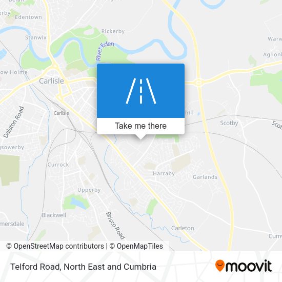 Telford Road map
