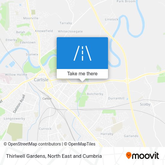 Thirlwell Gardens map