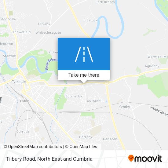 Tilbury Road map
