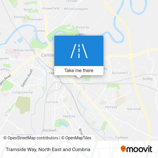 Tramside Way map