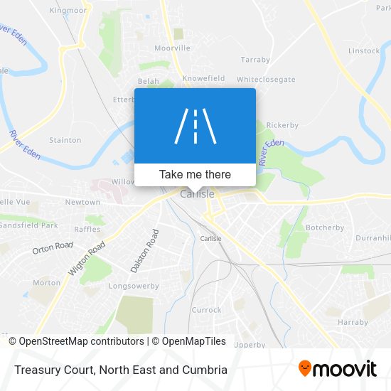 Treasury Court map