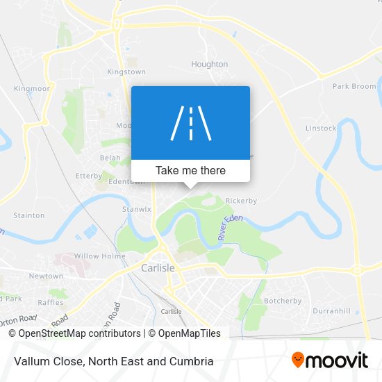 Vallum Close map