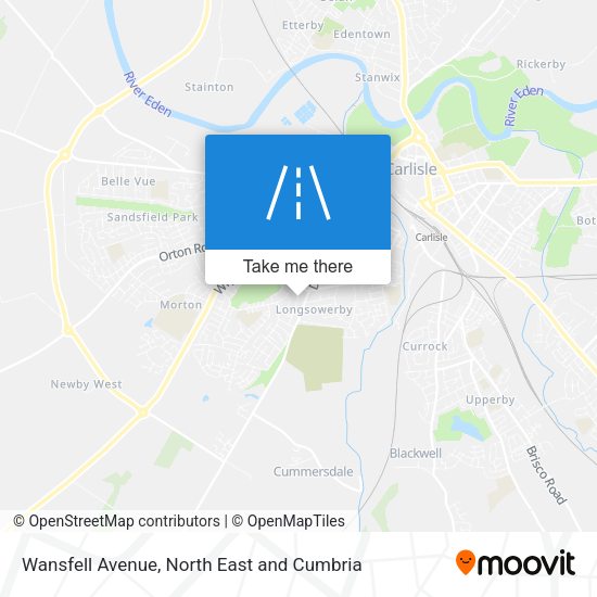 Wansfell Avenue map