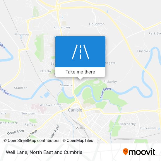 Well Lane map