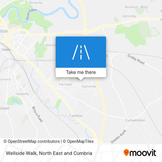 Wellside Walk map