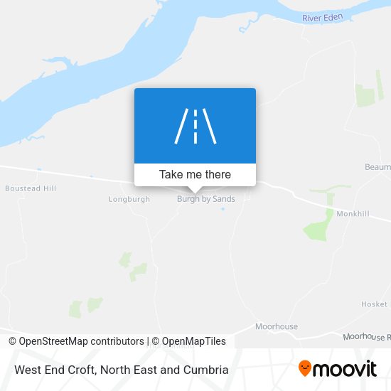 West End Croft map