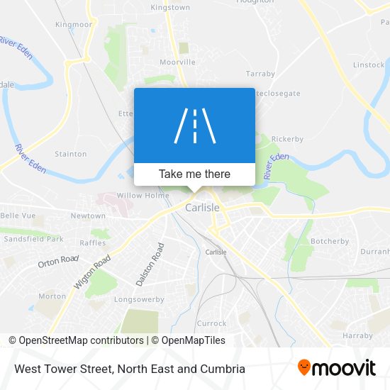 West Tower Street map