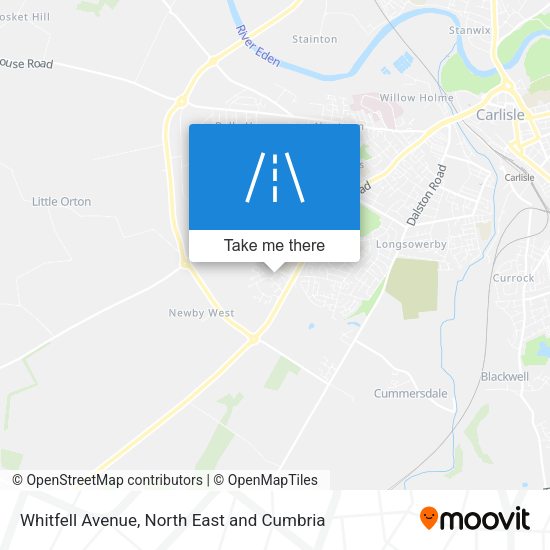 Whitfell Avenue map