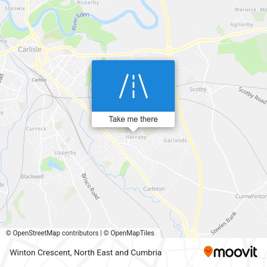 Winton Crescent map