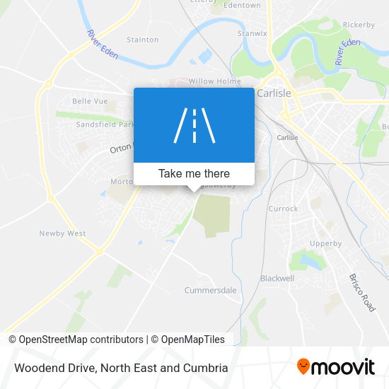 Woodend Drive map