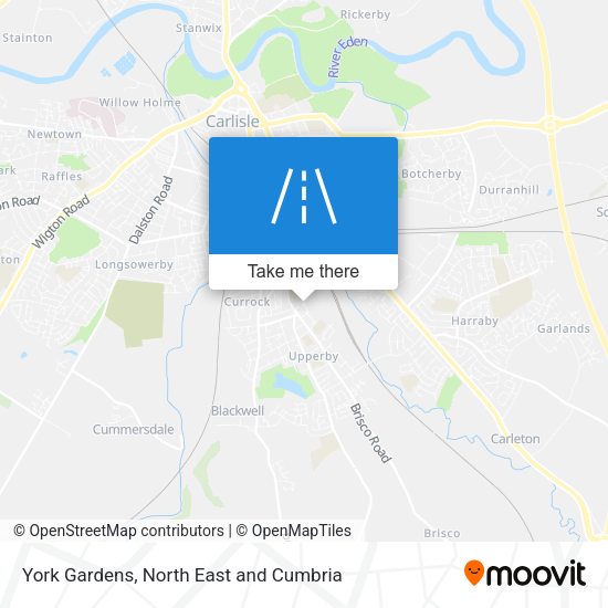 York Gardens map