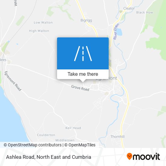 Ashlea Road map
