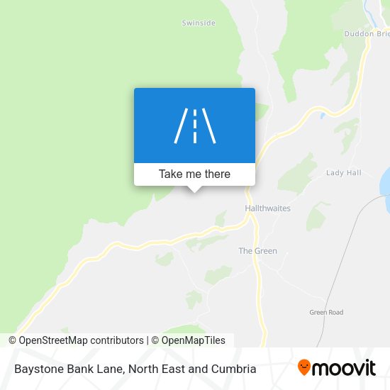 Baystone Bank Lane map