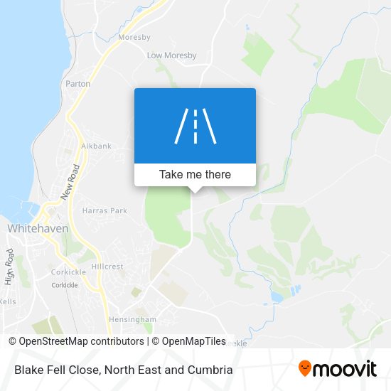 Blake Fell Close map