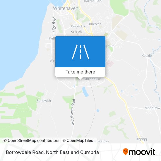 Borrowdale Road map
