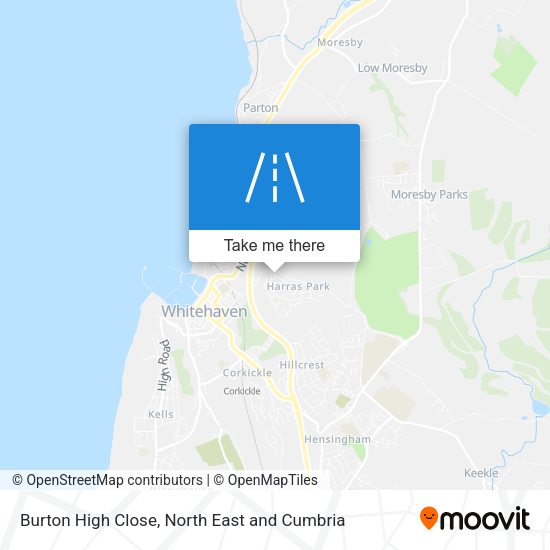 Burton High Close map