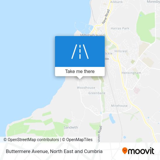 Buttermere Avenue map