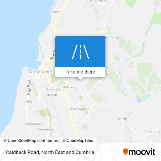 Caldbeck Road map